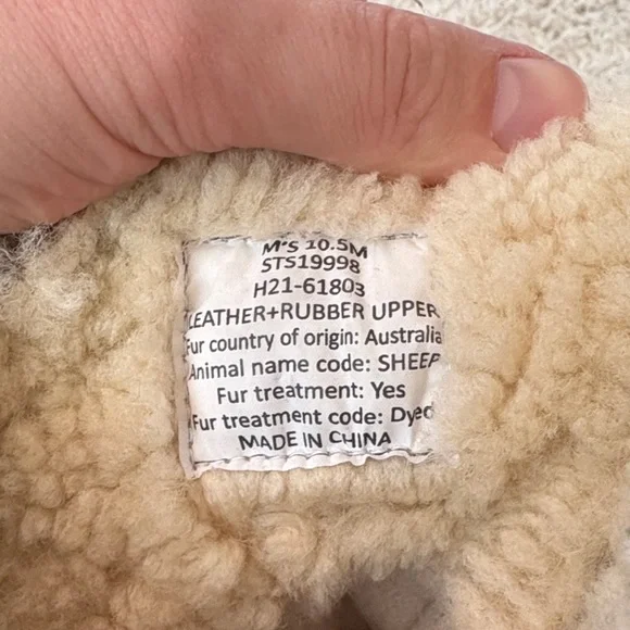 Sperry Tan and Black Shearling-Lined Boots Size 10.5 - Picture 5 of 9